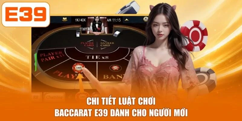 Chi tiết luật chơi Baccarat E39 dành cho người mới