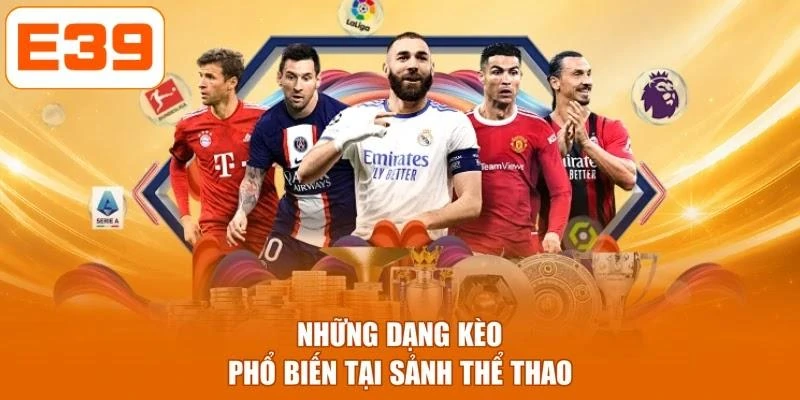 Những dạng kèo phổ biến tại sảnh thể thao